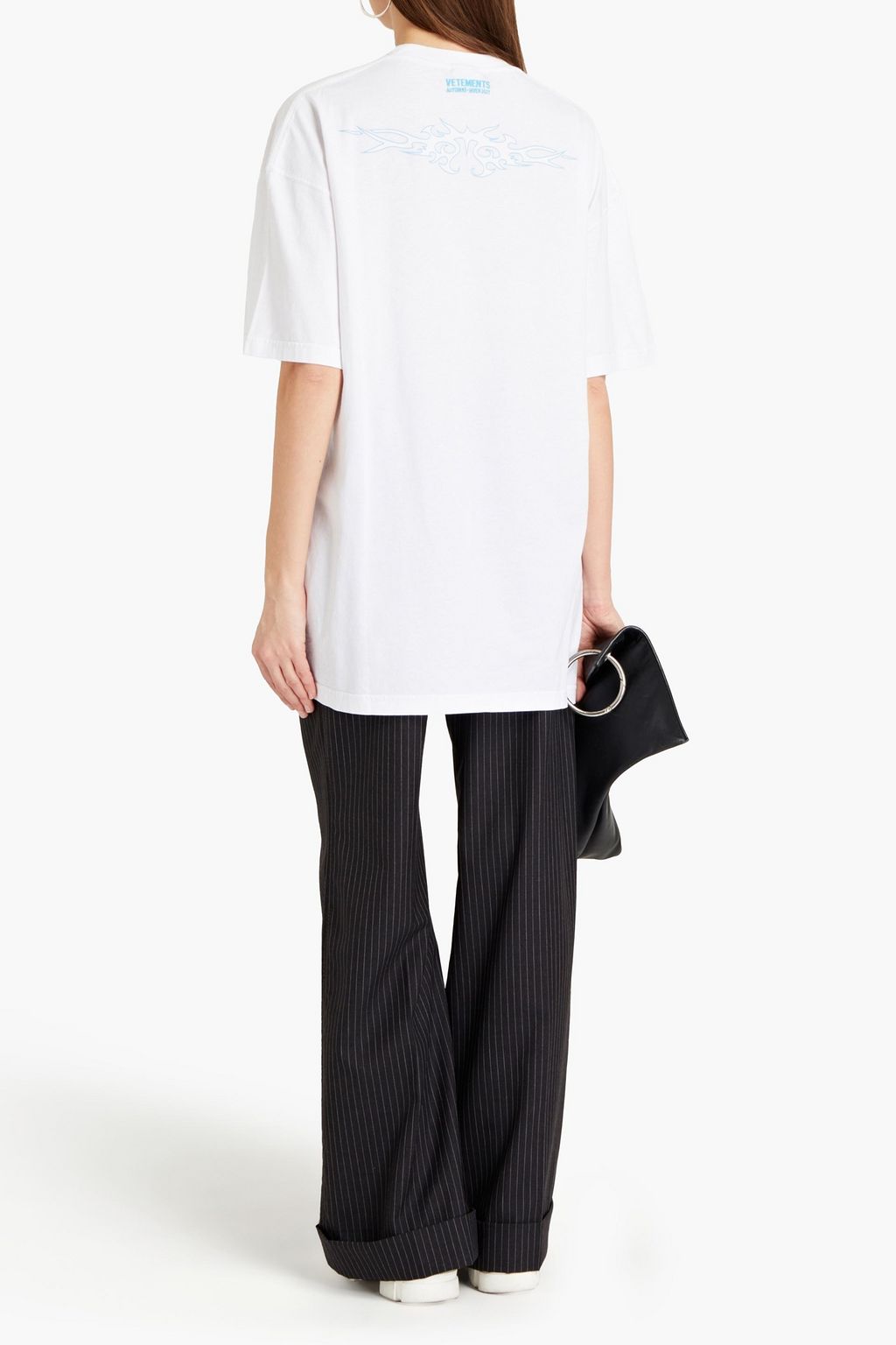 VETEMENTS Oversized printed cotton-jersey T-shirt