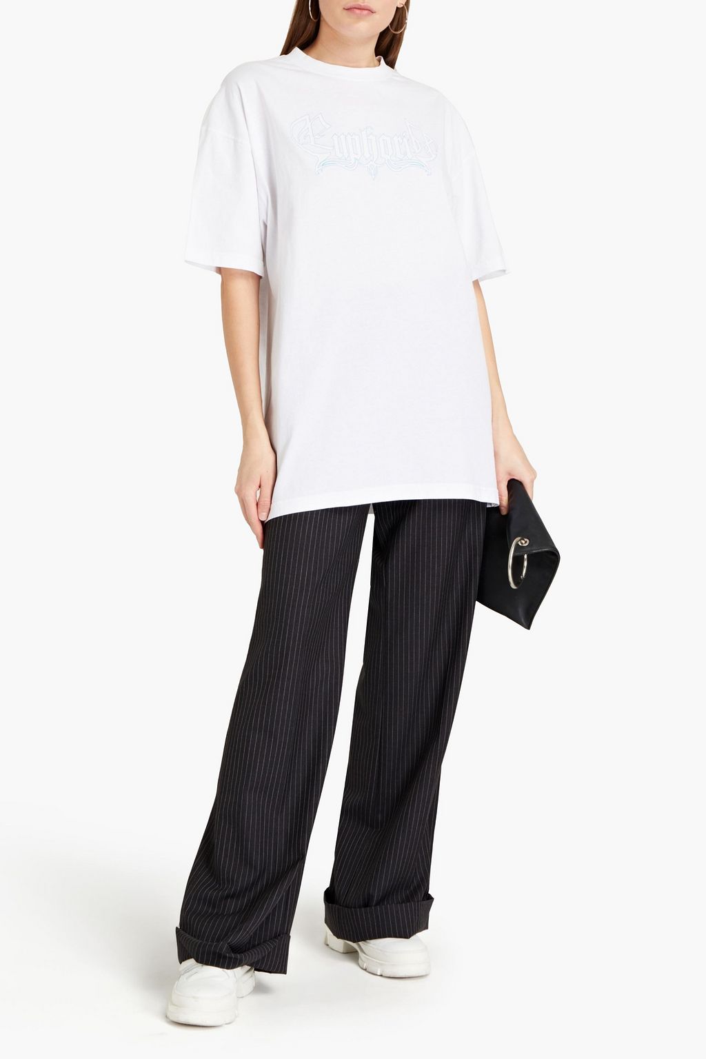 VETEMENTS Oversized printed cotton-jersey T-shirt