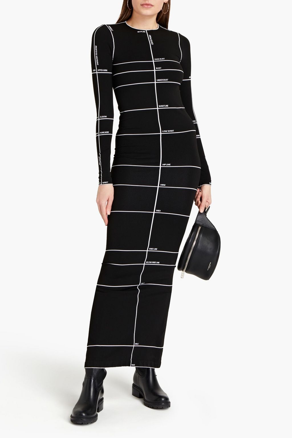 VETEMENTS Stretch-jacquard maxi dress
