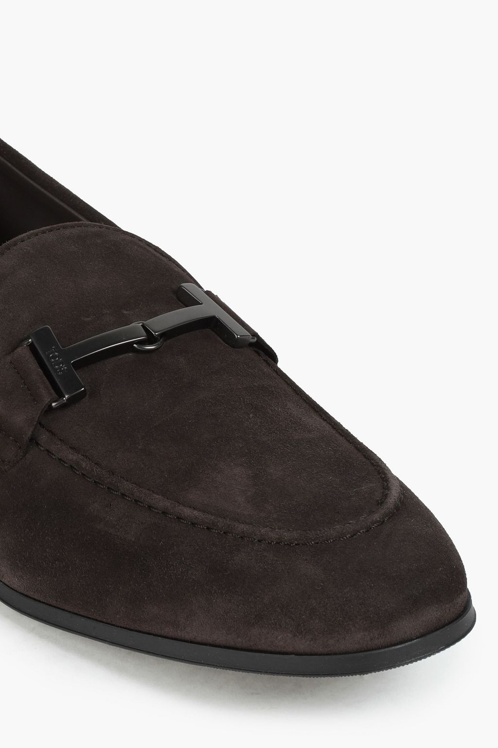 TOD'S Embellished suede loafers