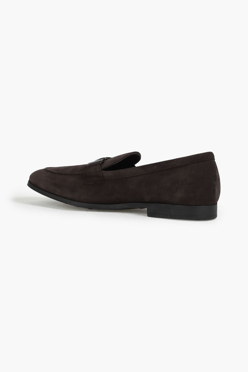 TOD'S Embellished suede loafers