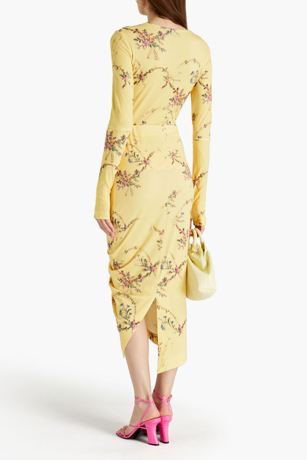 PREEN BY THORNTON BREGAZZI Demi floral-print stretch-crepe top