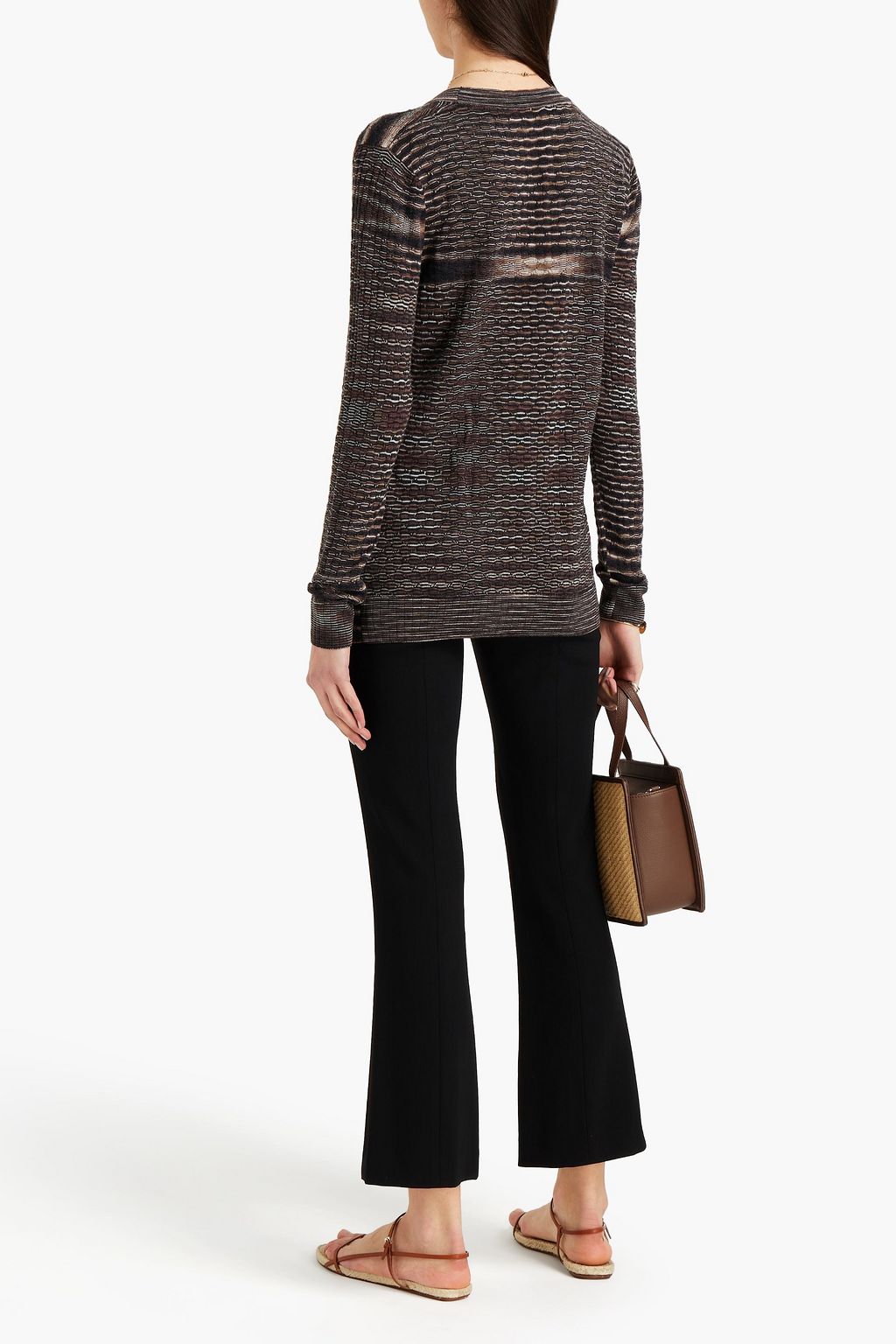 MISSONI Crochet-knit wool-blend cardigan
