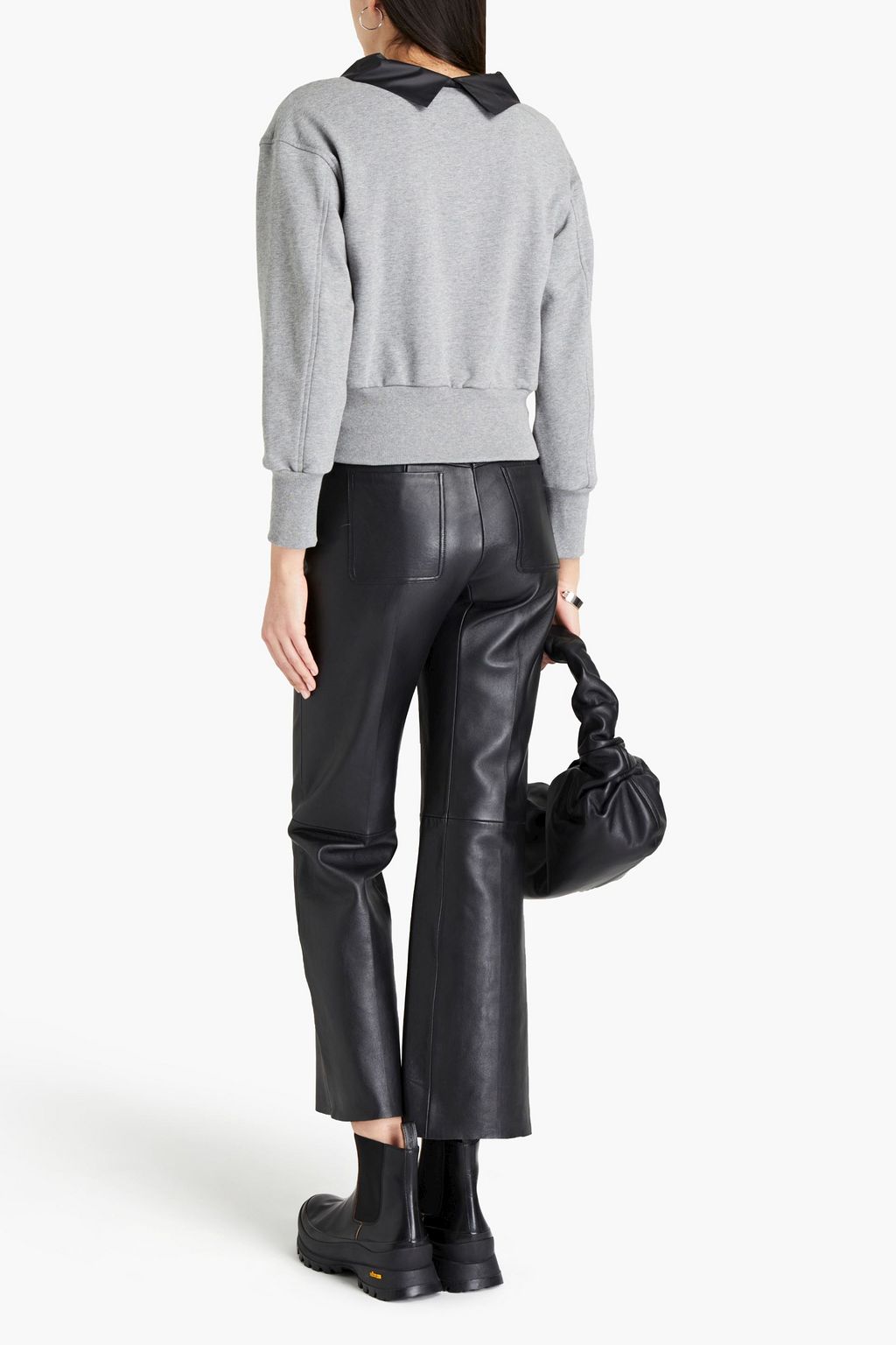 3.1 PHILLIP LIM Shell-trimmed French cotton-terry sweatshirt