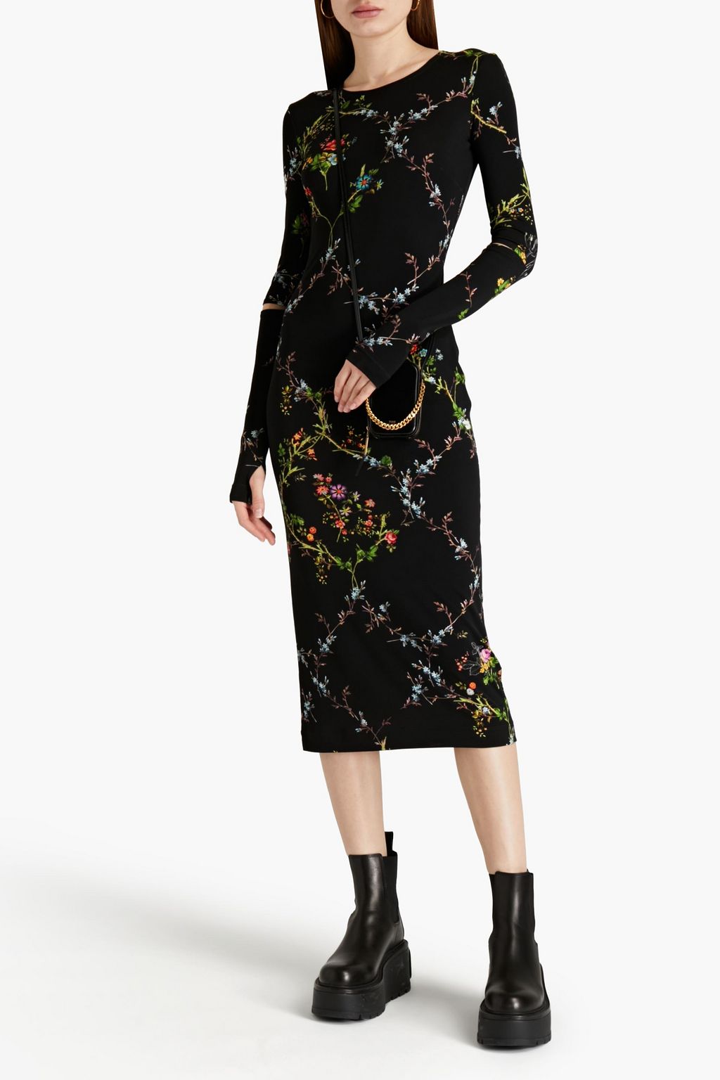 PREEN BY THORNTON BREGAZZI Luella gingham stretch-crepe midi dress