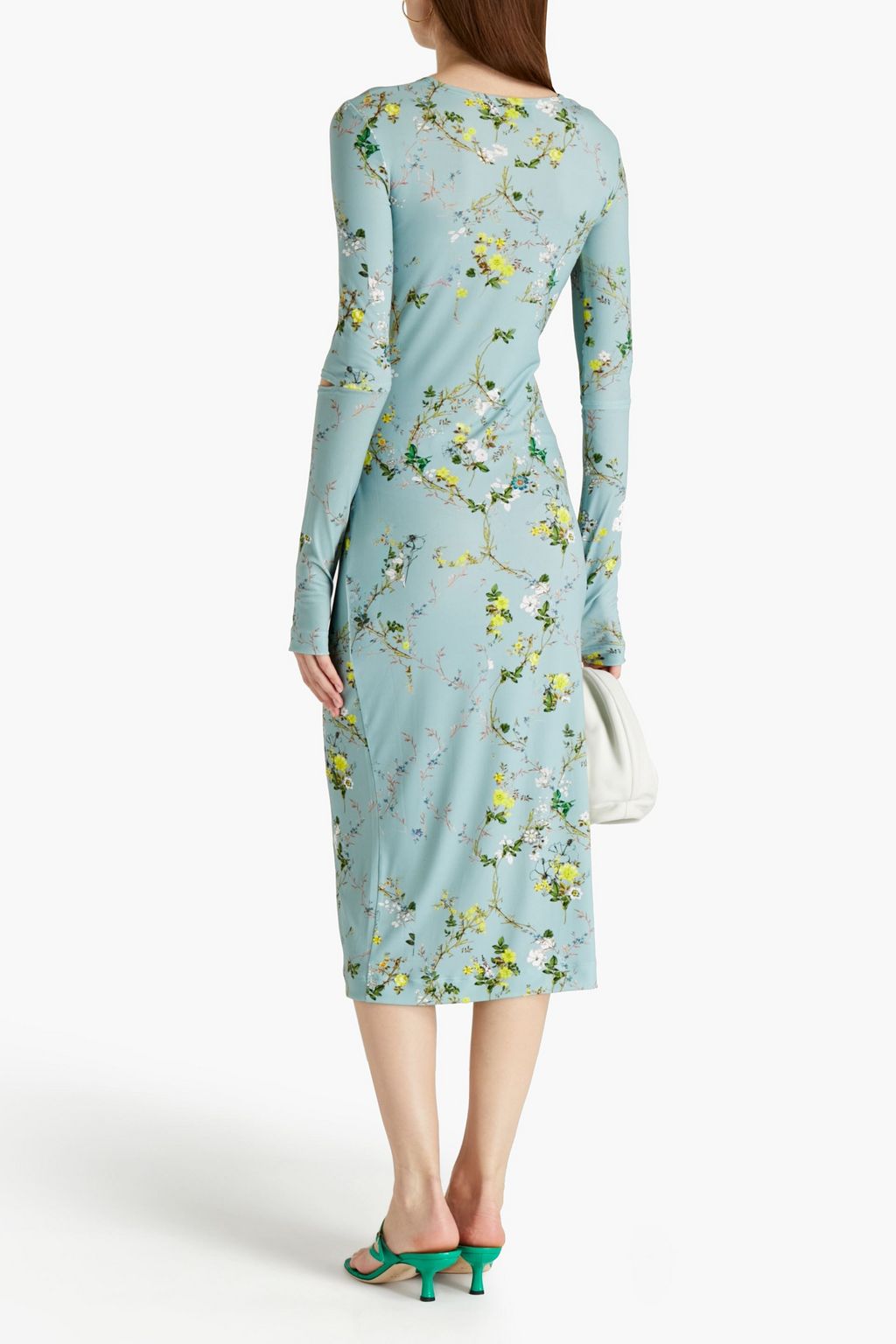 PREEN BY THORNTON BREGAZZI Luella gingham stretch-crepe midi dress