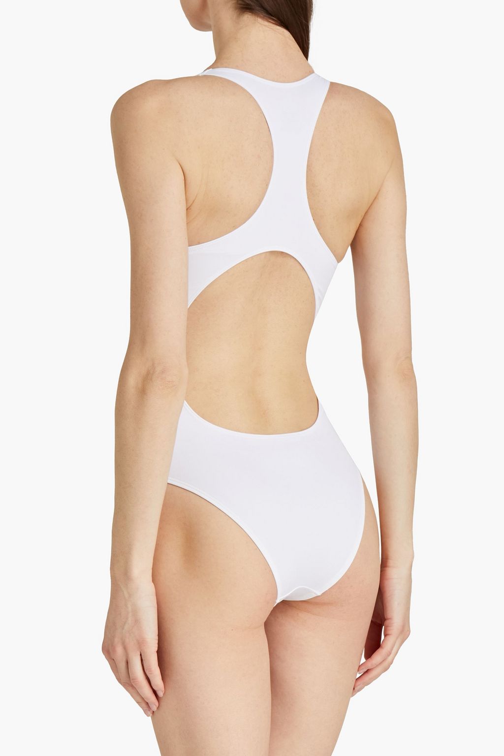 VETEMENTS Cutout printed swimsuit