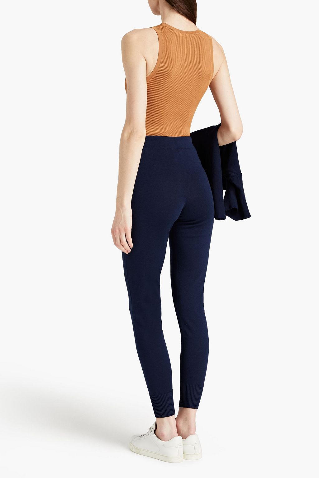 GENTRYPORTOFINO Silk and cotton-blend tapered pants