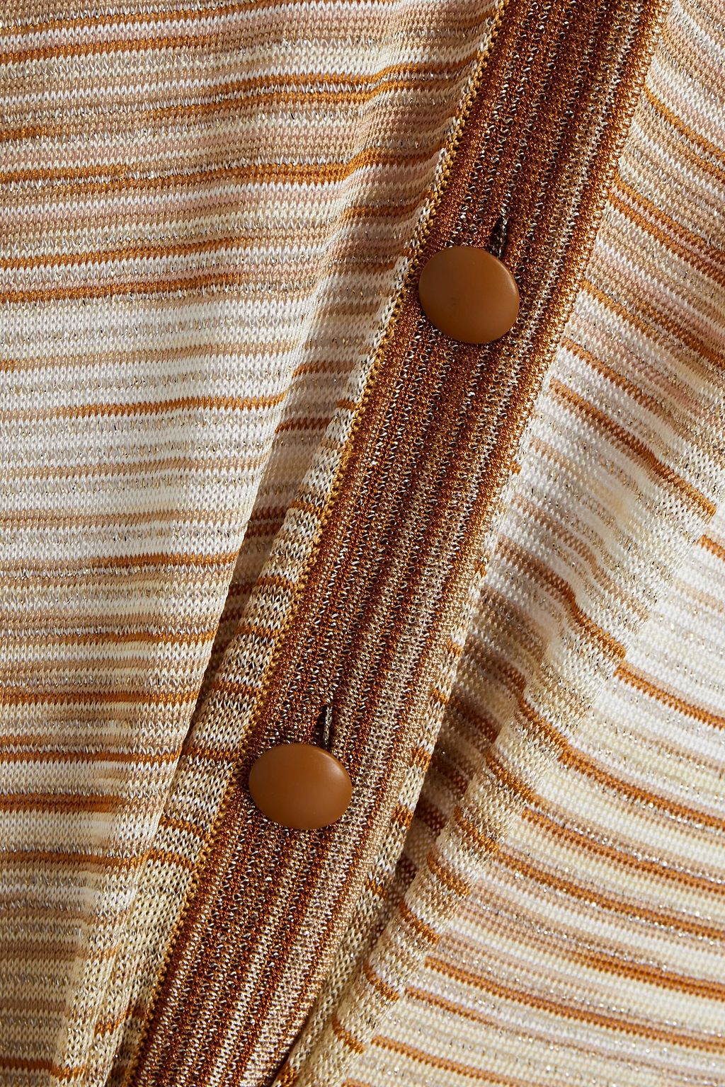 MISSONI Metallic striped knitted cardigan