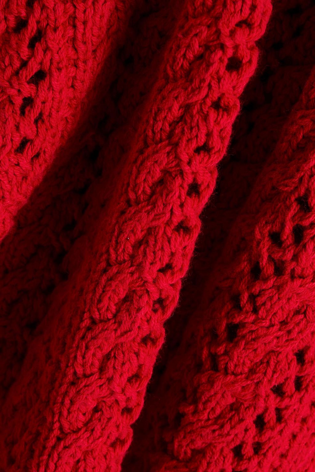 ALICE + OLIVIA Oversized cable-knit turtleneck sweater