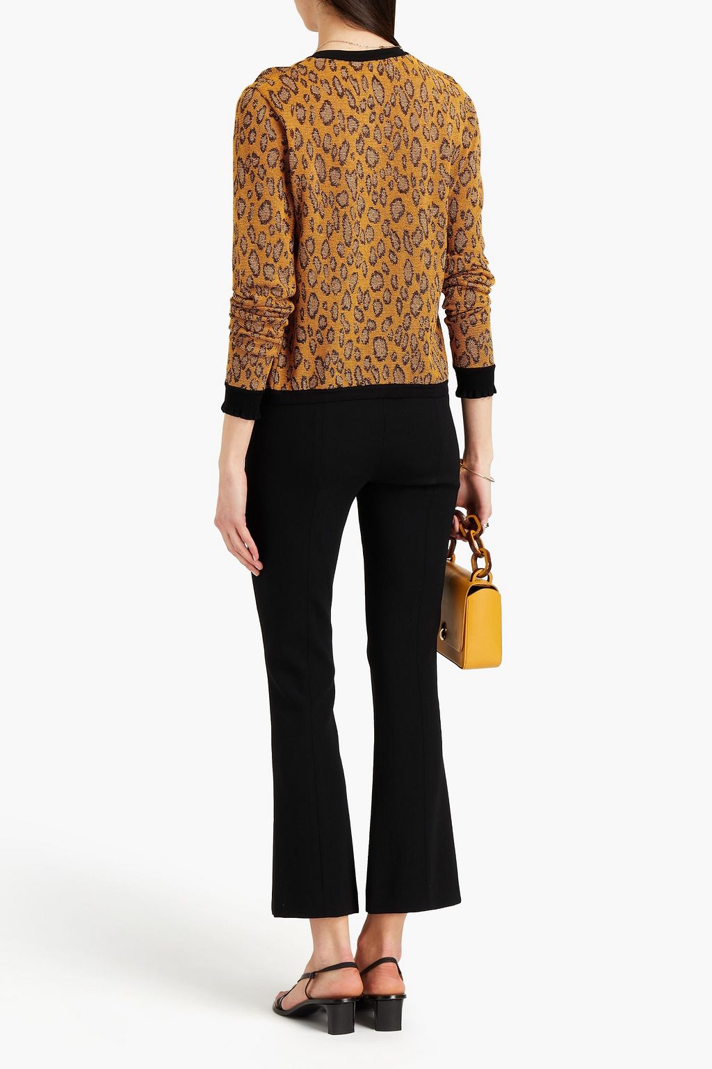 MISSONI Metallic leopard-jacquard cardigan