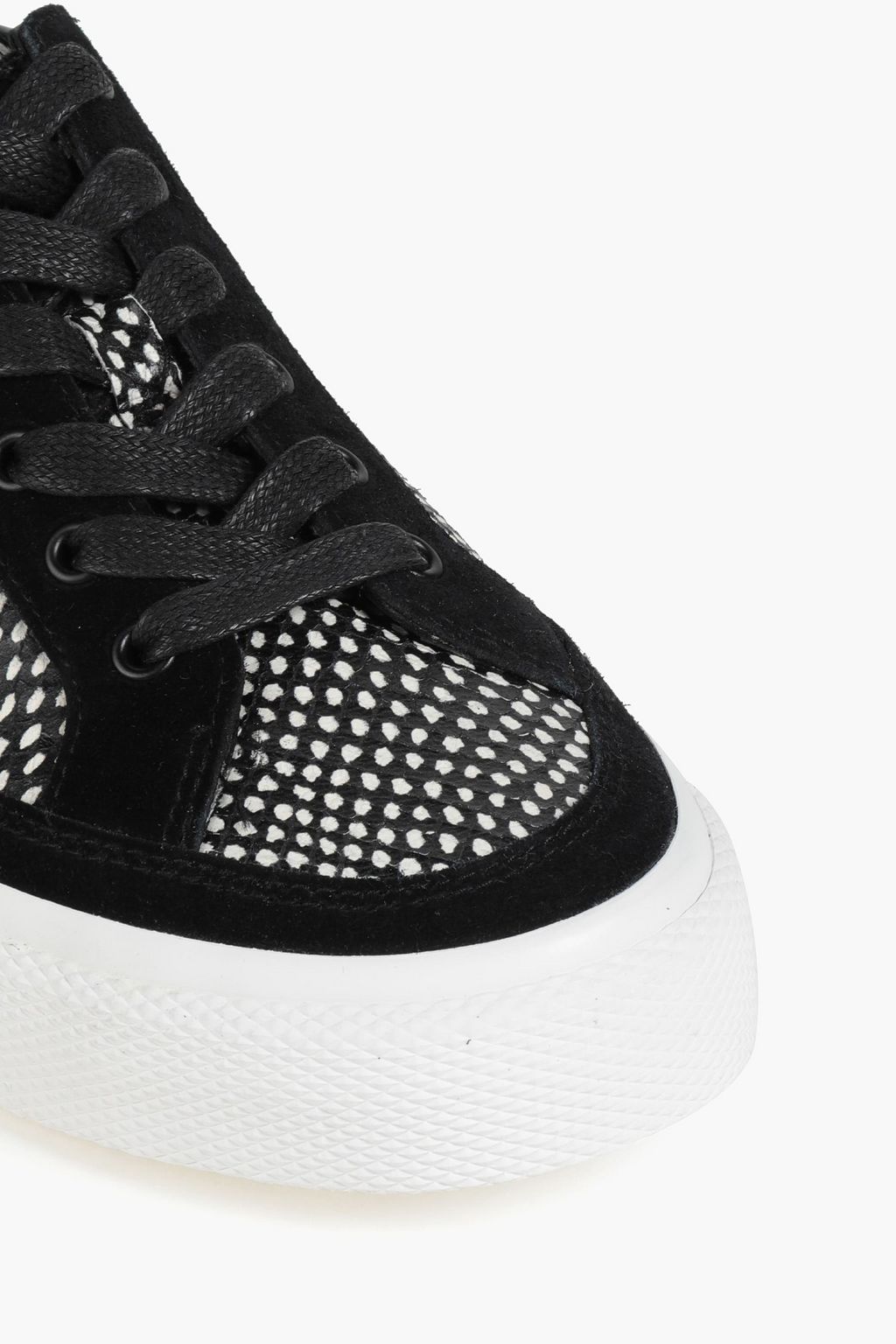 RAG & BONE Printed snake-effect leather sneakers