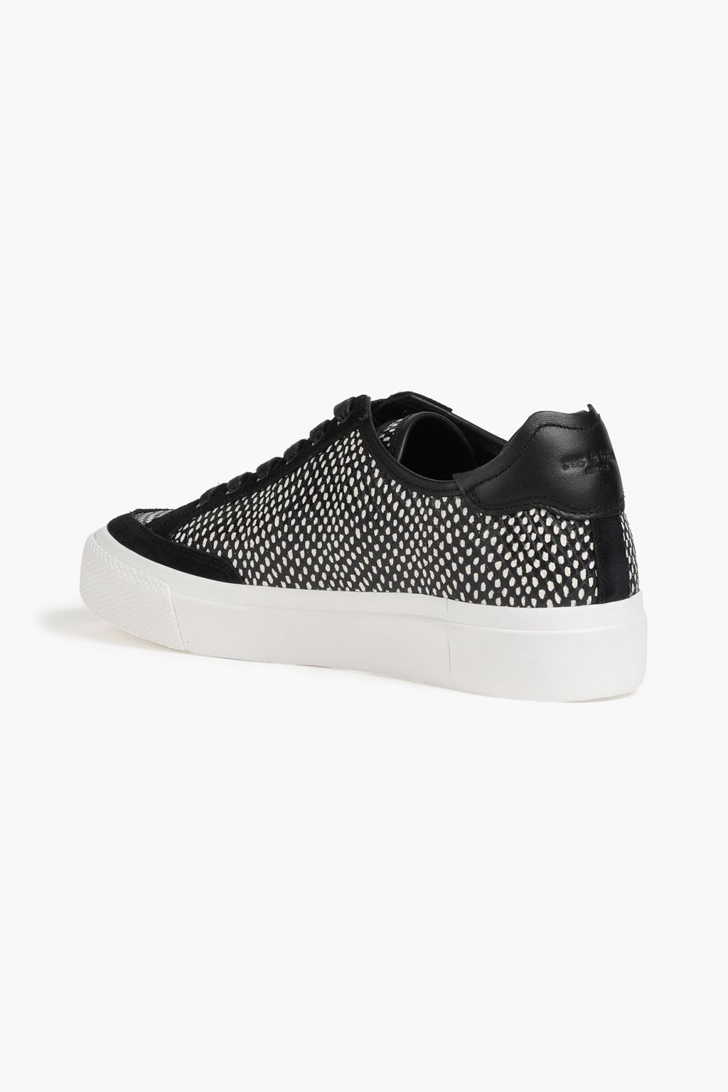 RAG & BONE Printed snake-effect leather sneakers