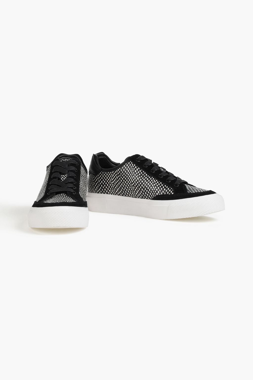 RAG & BONE Printed snake-effect leather sneakers