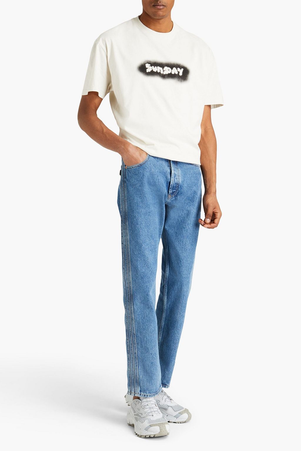 VETEMENTS Faded denim jeans