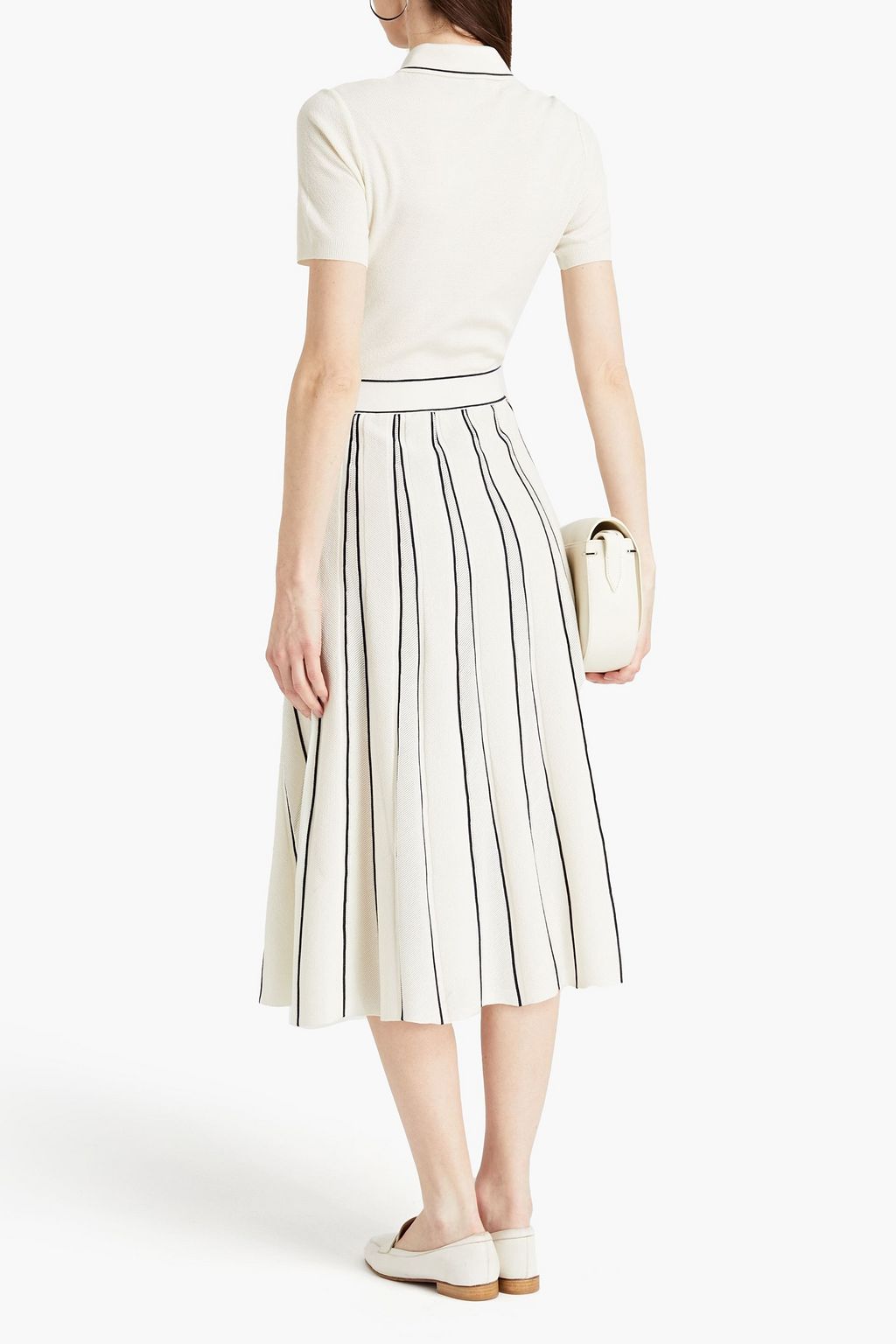 LORO PIANA Cashmere and silk-blend midi dress