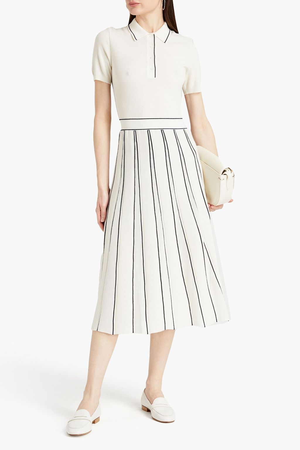 LORO PIANA Cashmere and silk-blend midi dress