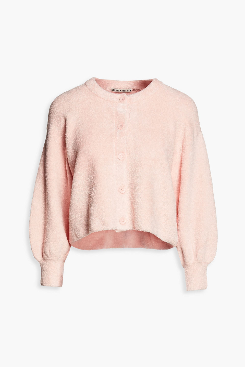Alice Olivia - Cropped chenille cardigan