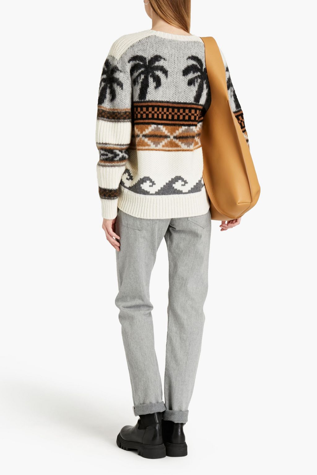 TOD'S Jacquard-knit wool-blend sweater