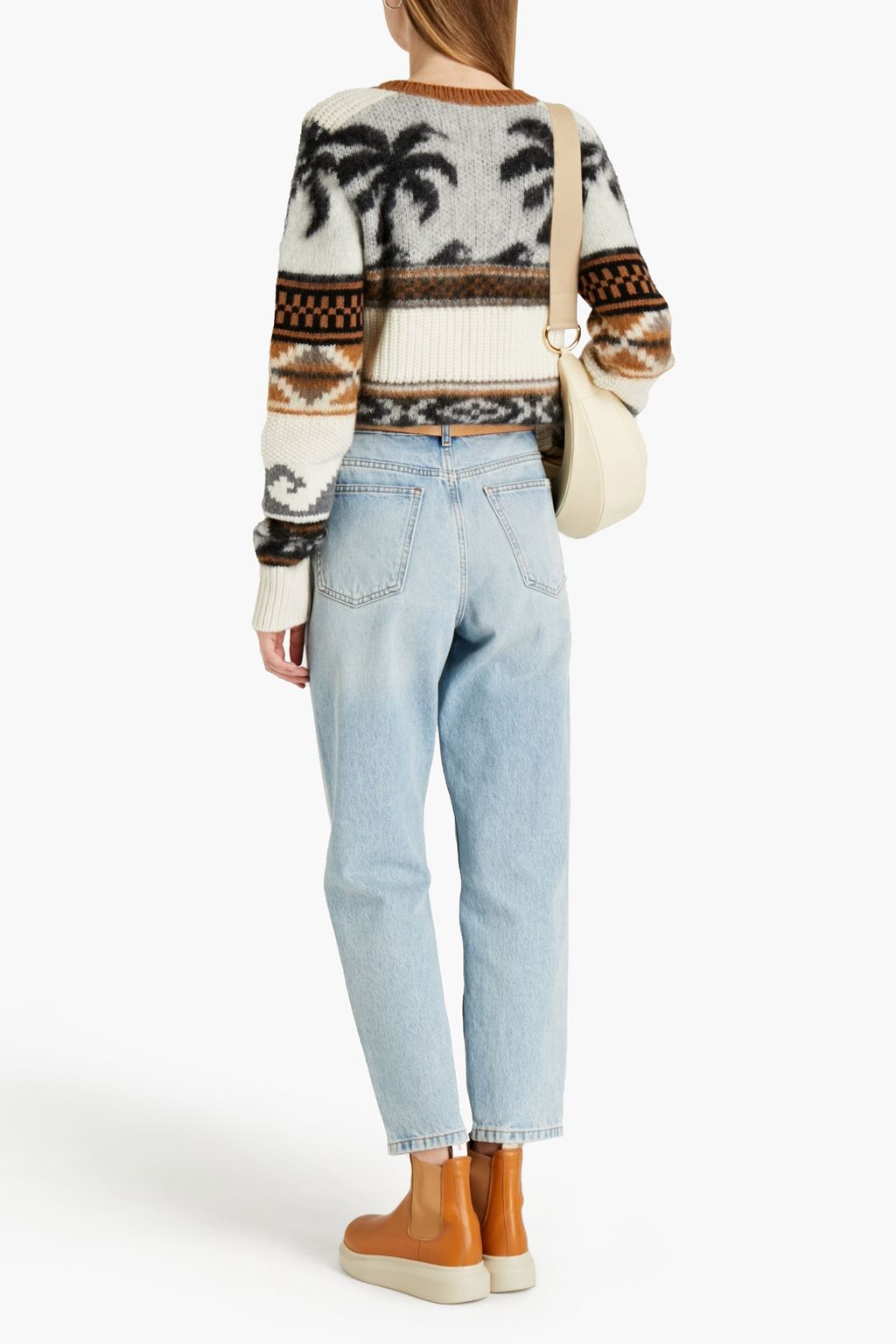 TOD'S Jacquard-knit wool-blend sweater