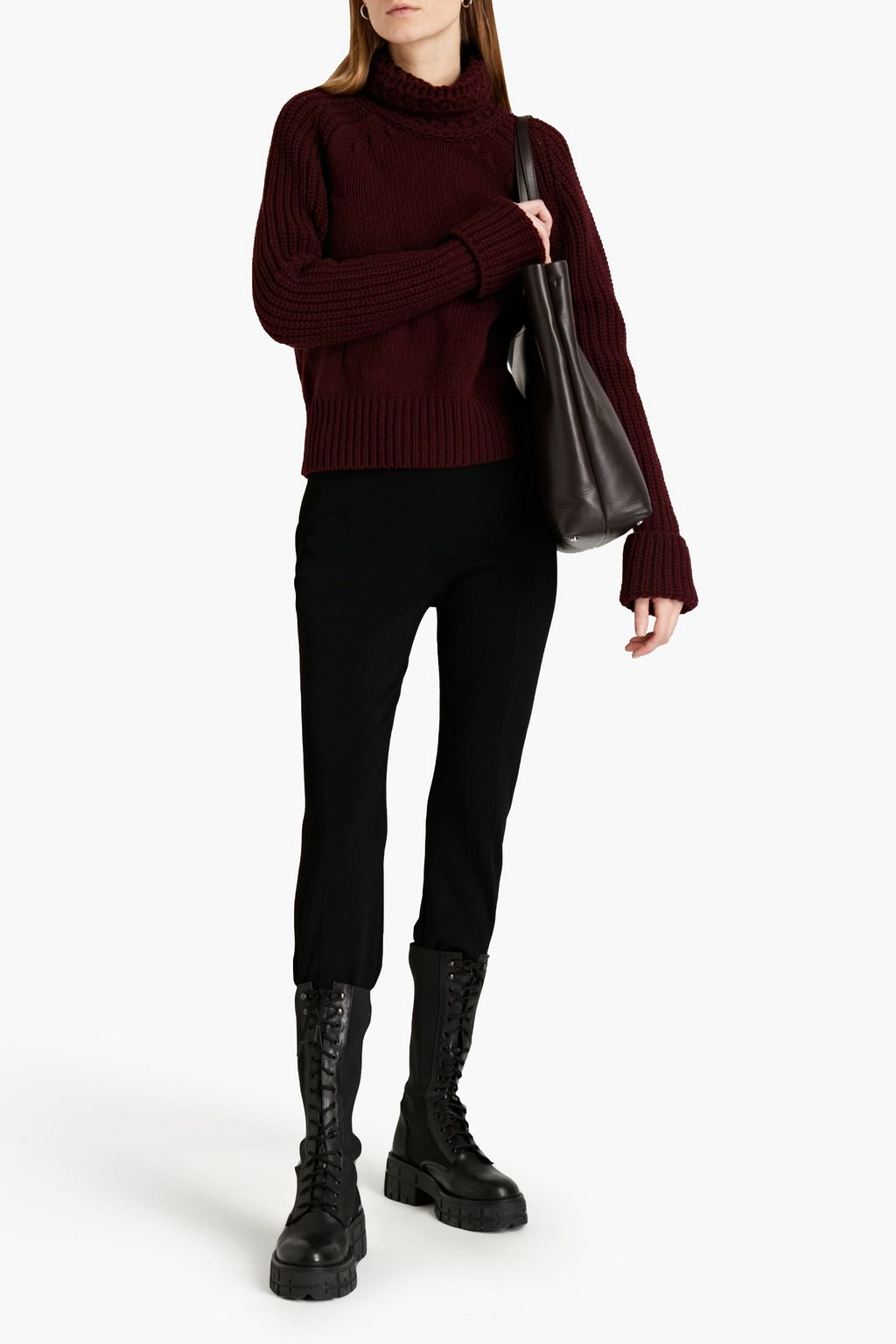 TOD'S Wool and cashmere-blend turtleneck sweater