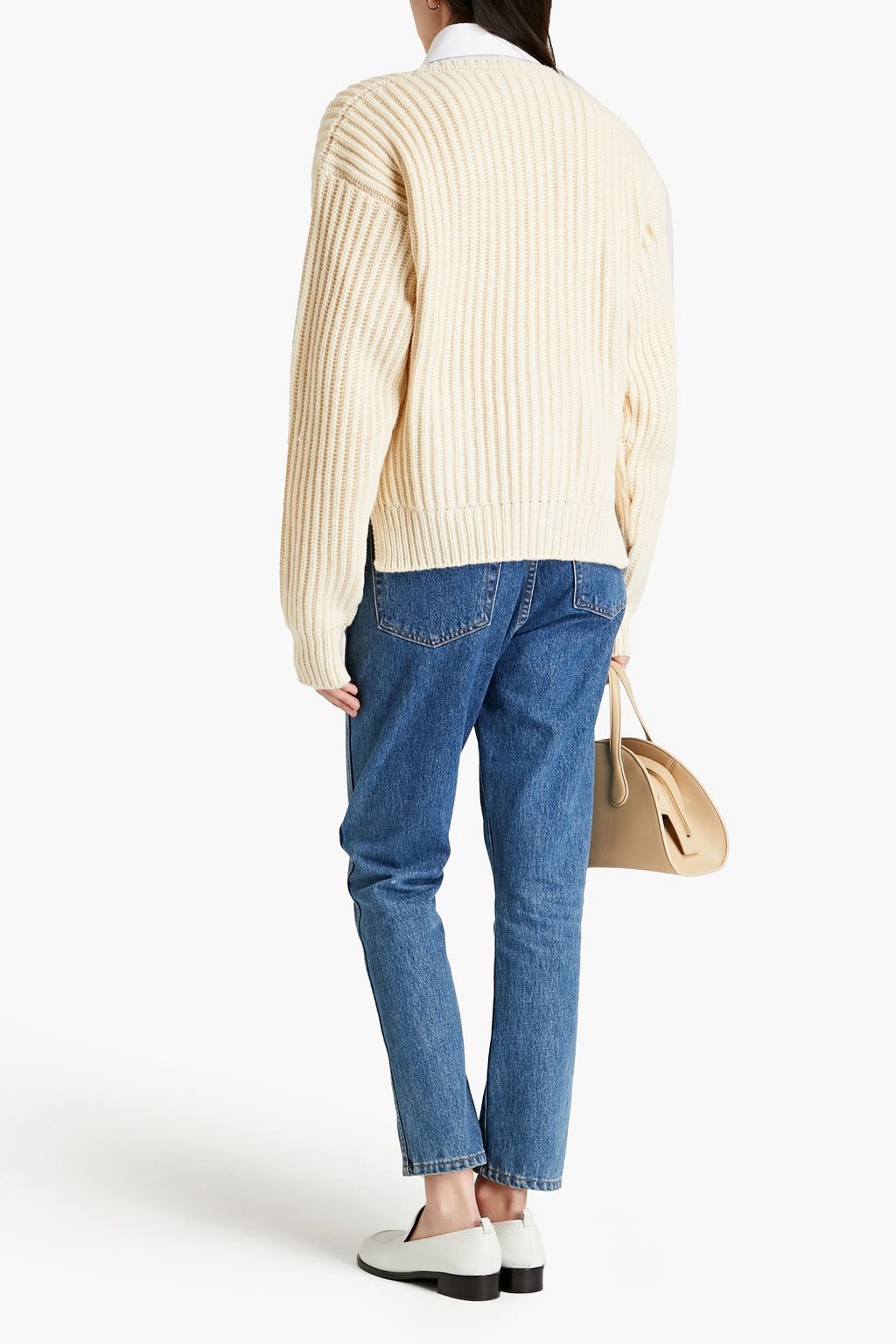 TOD'S Ribbed wool and cashmere-blend sweater