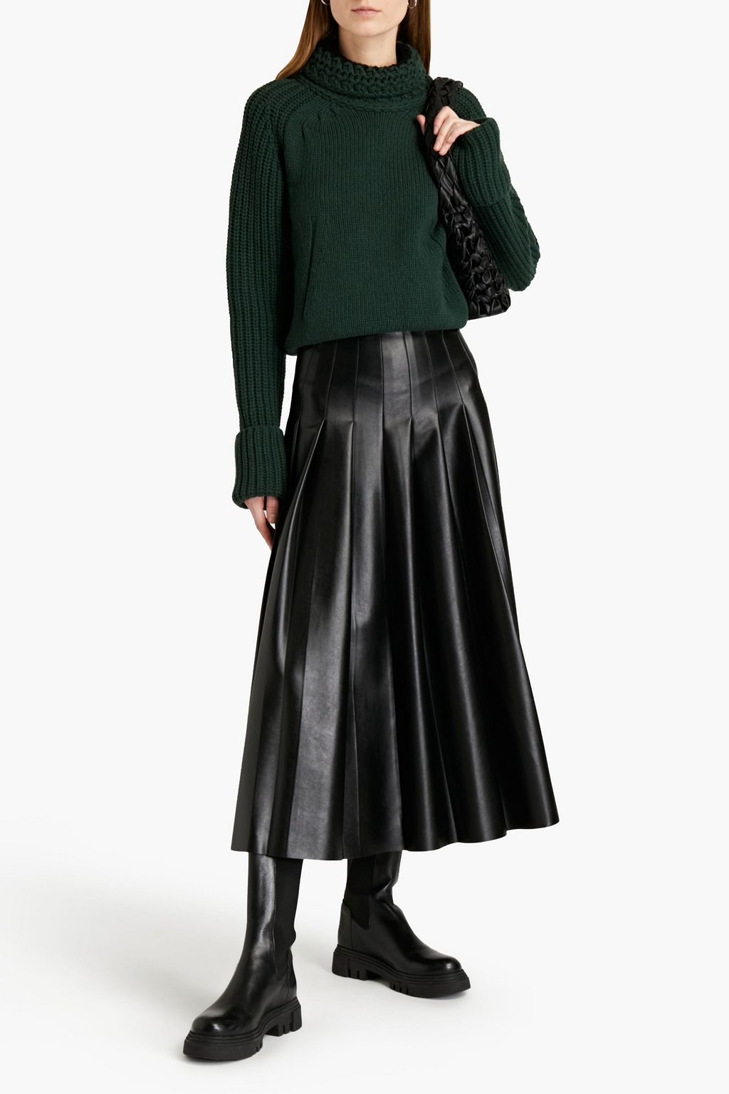 TOD'S Wool and cashmere-blend turtleneck sweater