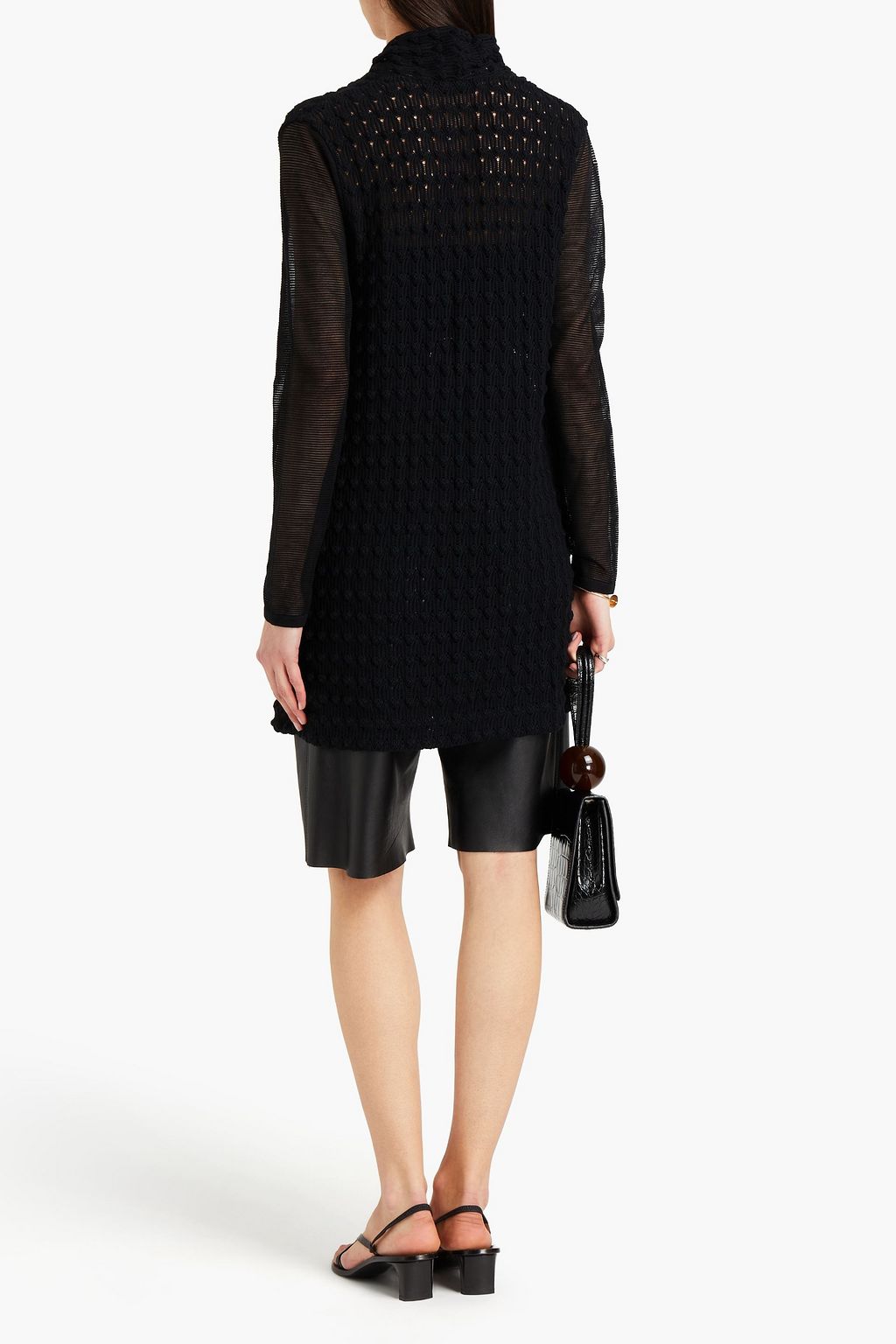 MISSONI Crochet-knit wool-blend cardigan