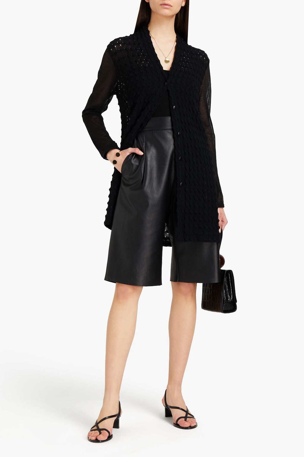 MISSONI Crochet-knit wool-blend cardigan