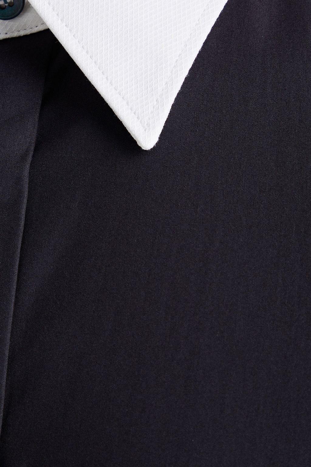 DOLCE & GABBANA Slim-fit two-tone cotton-poplin shirt