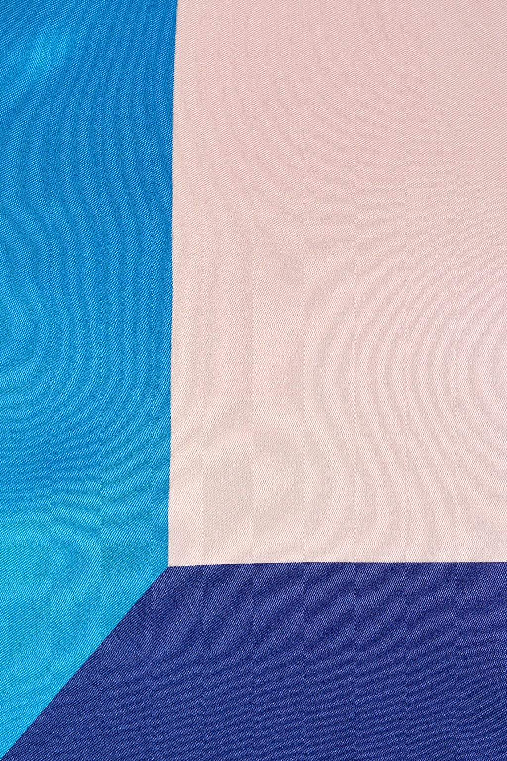 LORO PIANA Colo-block silk-twill scarf
