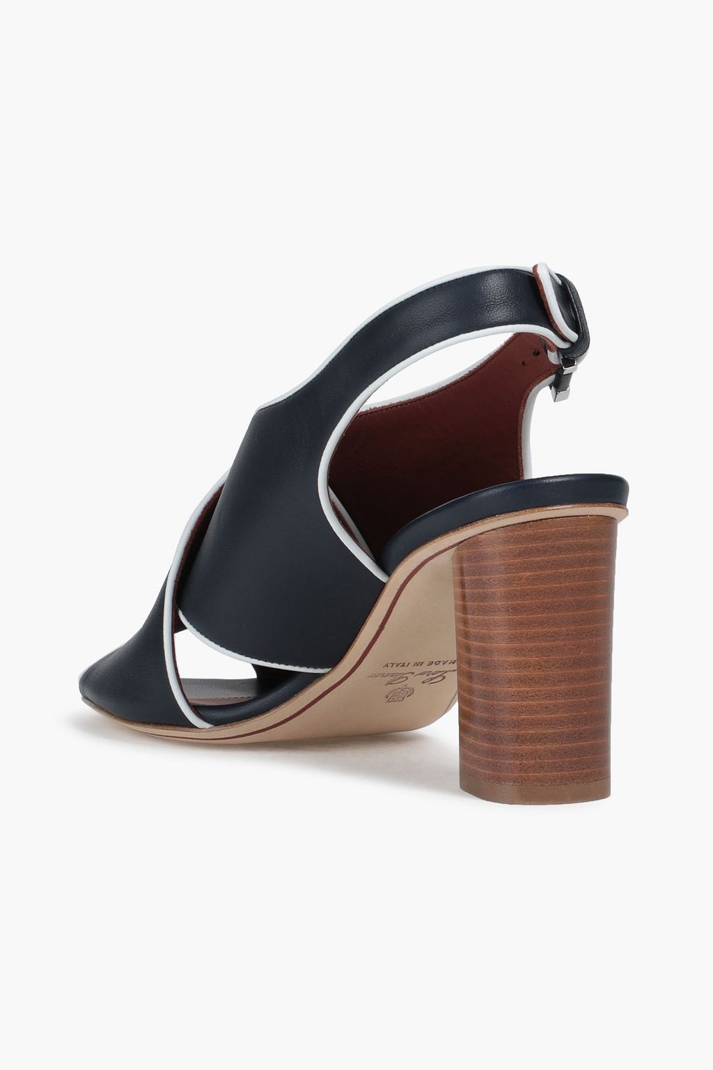LORO PIANA Leather slingback sandals