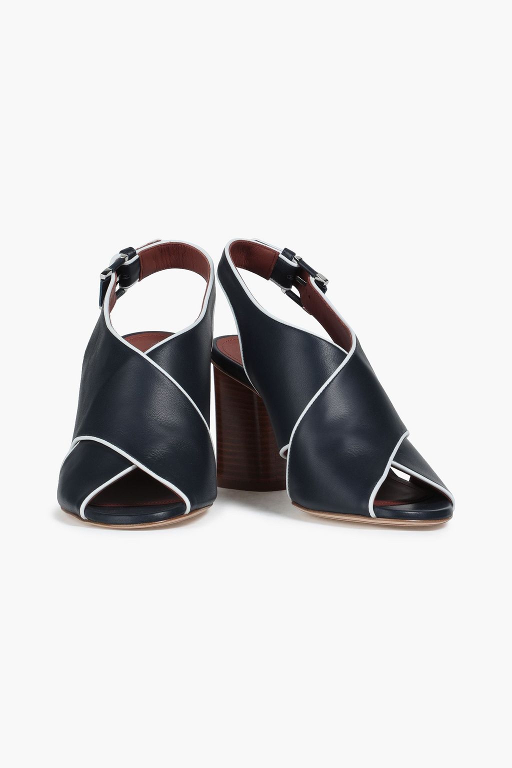LORO PIANA Leather slingback sandals