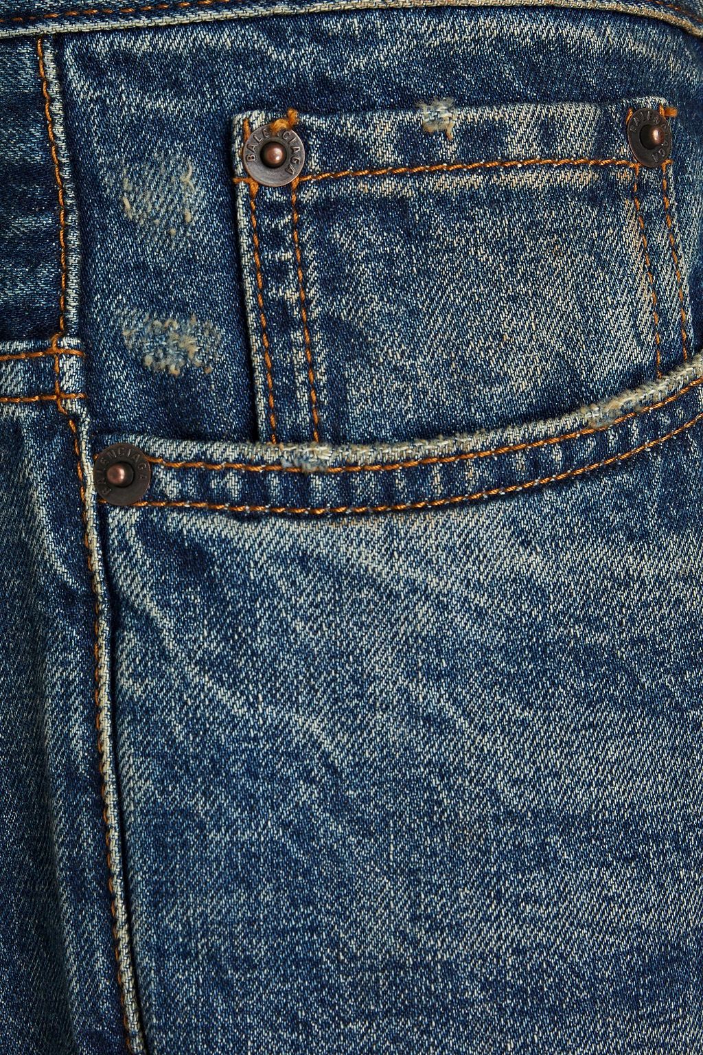 BALENCIAGA Whiskered denim shorts
