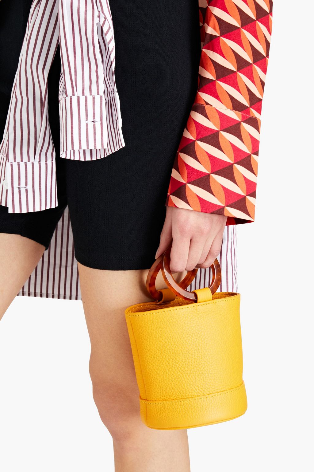 SIMON MILLER Bonsai pebbled-leather bucket bag