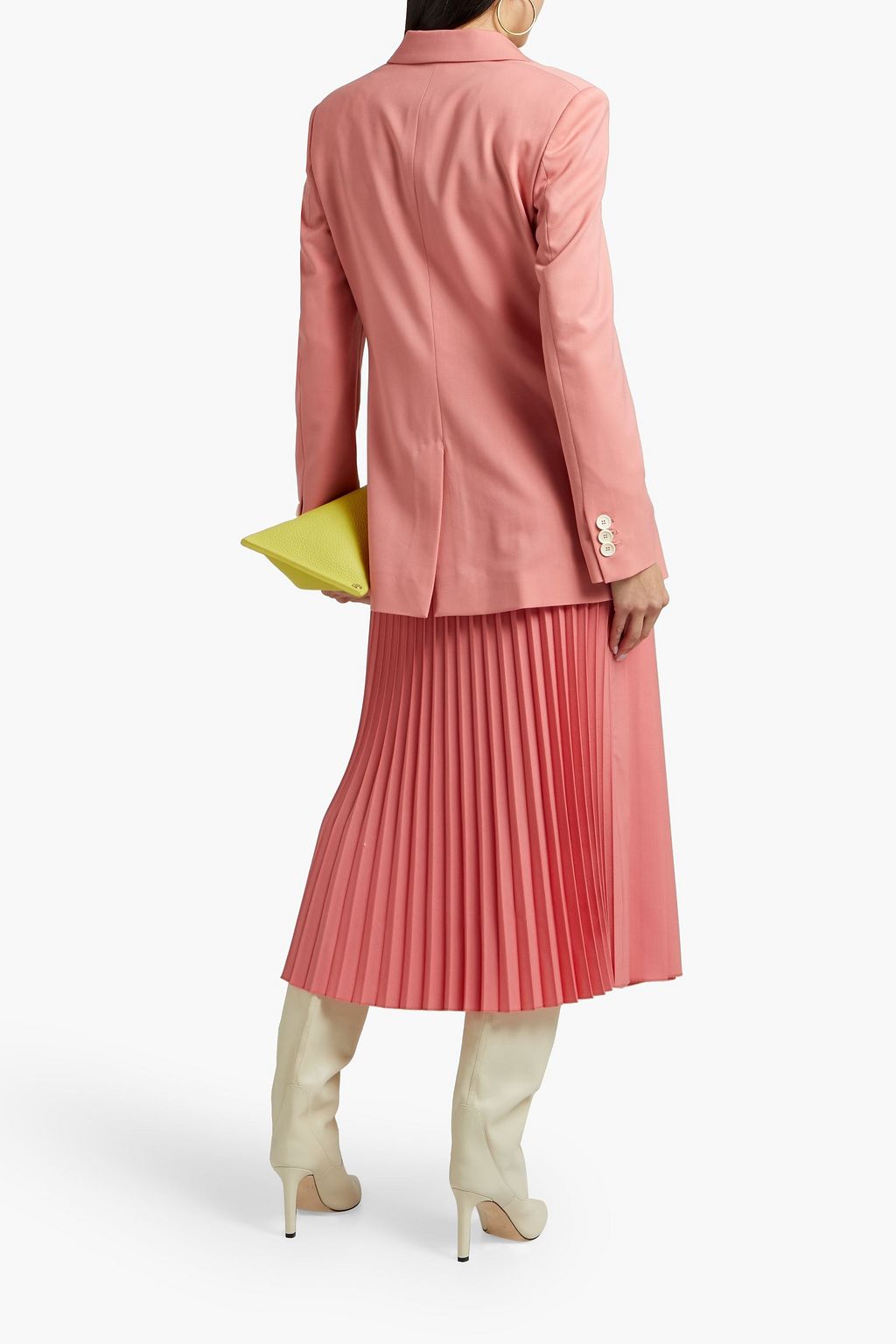 OSCAR DE LA RENTA Double-breasted wool-twill blazer