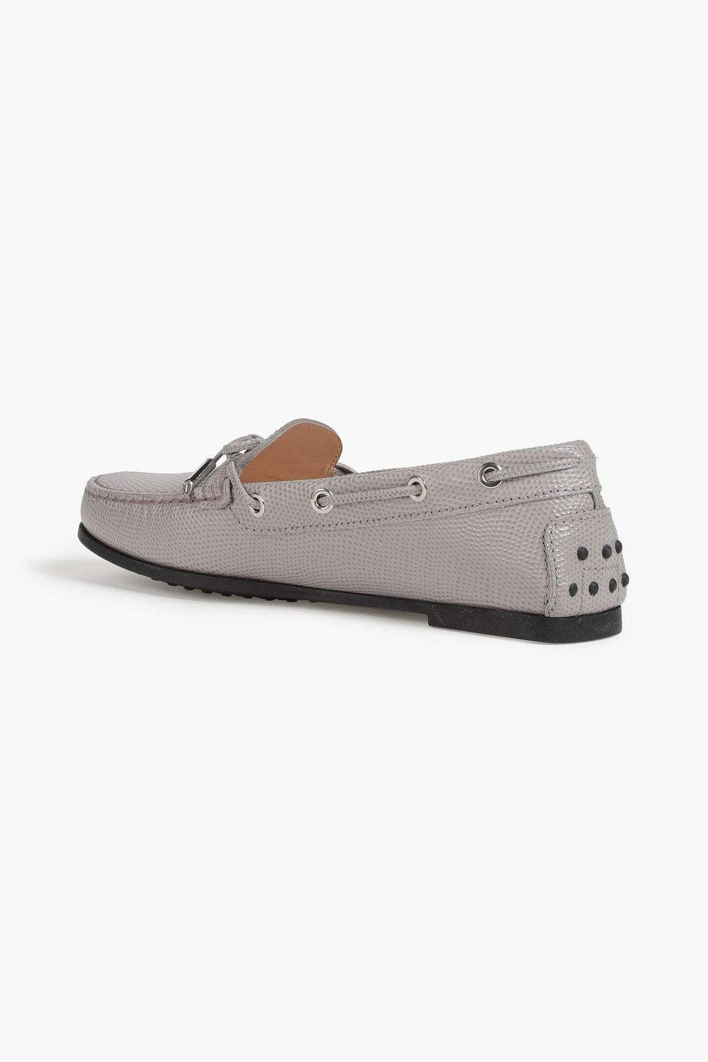 TOD'S Heaven Lacetto lizard-effect leather loafers