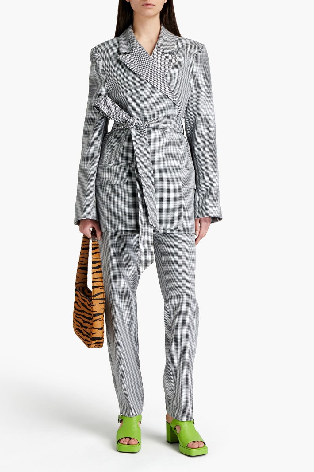 PREEN BY THORNTON BREGAZZI Sholah houndstooth wool jacket