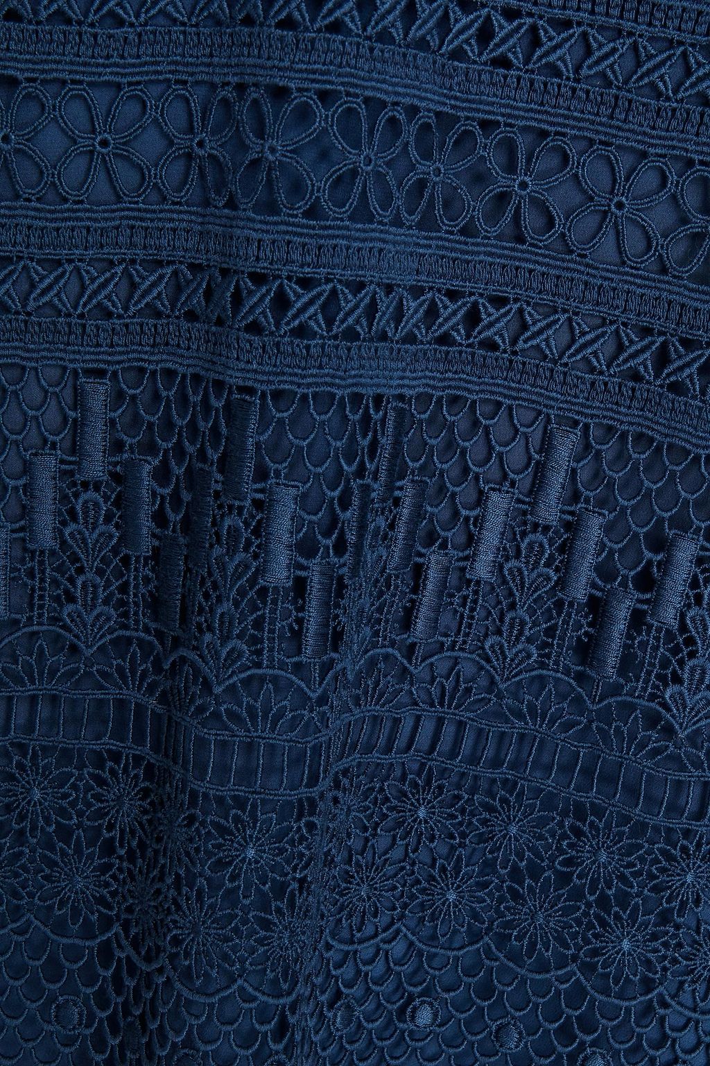 CHLOÉ Cotton-blend guipure lace top