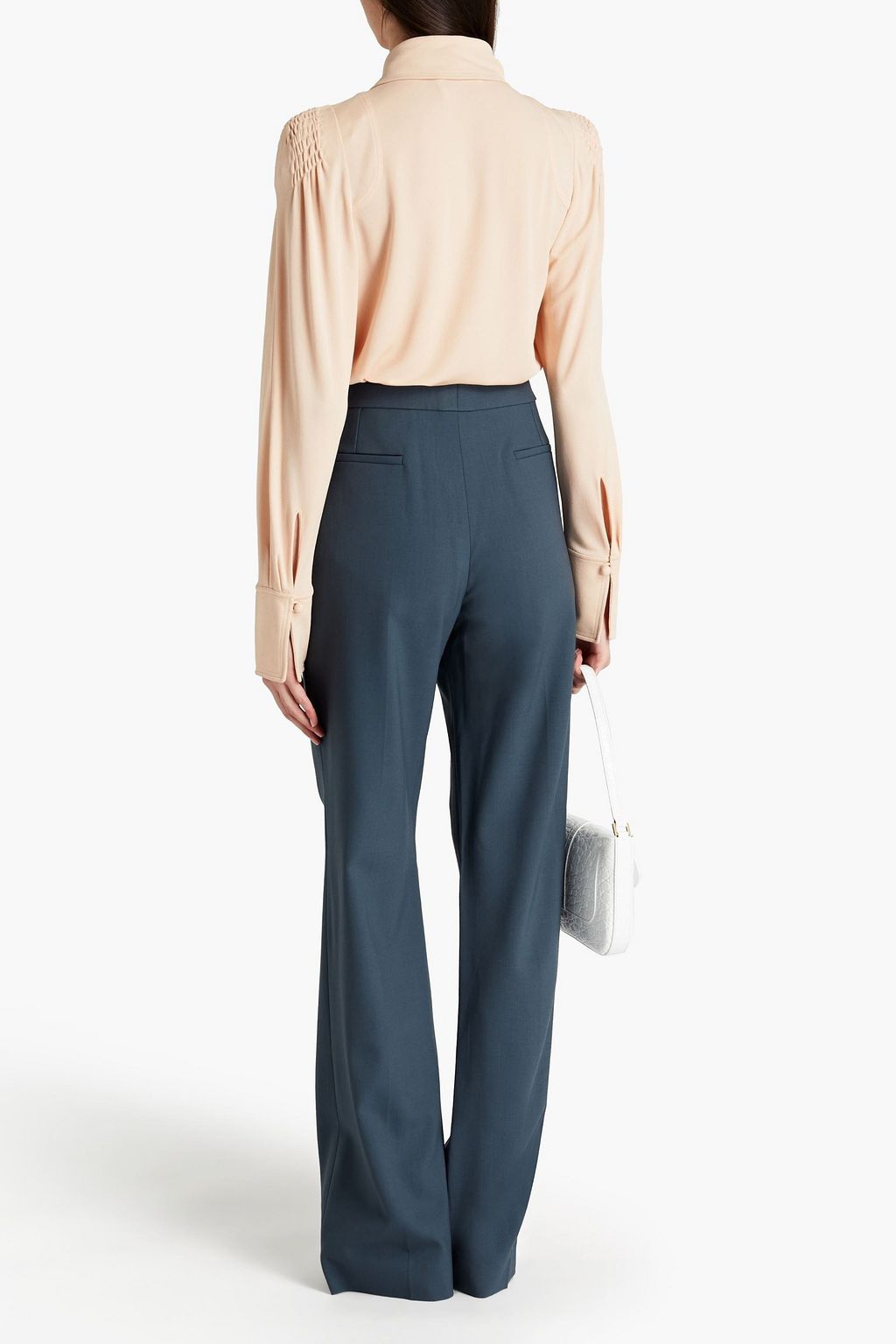 CHLOÉ Tie-neck crepe shirt