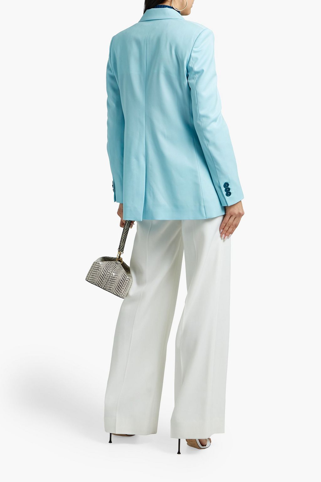 OSCAR DE LA RENTA Double-breasted wool-twill blazer