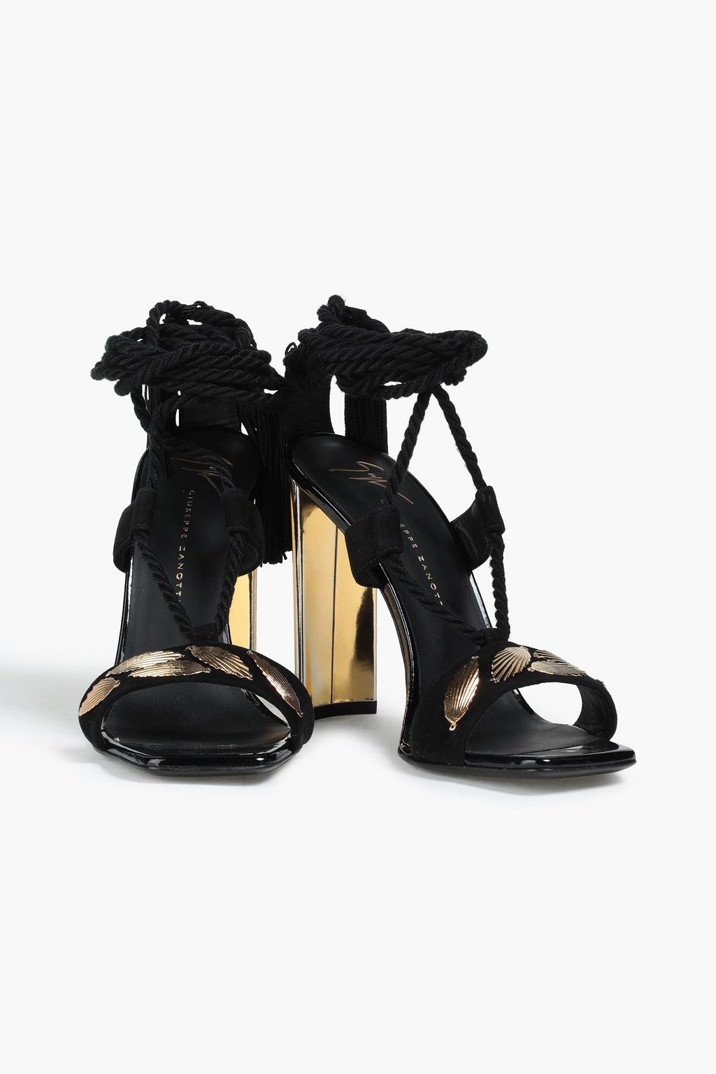 GIUSEPPE ZANOTTI Embellished suede sandals