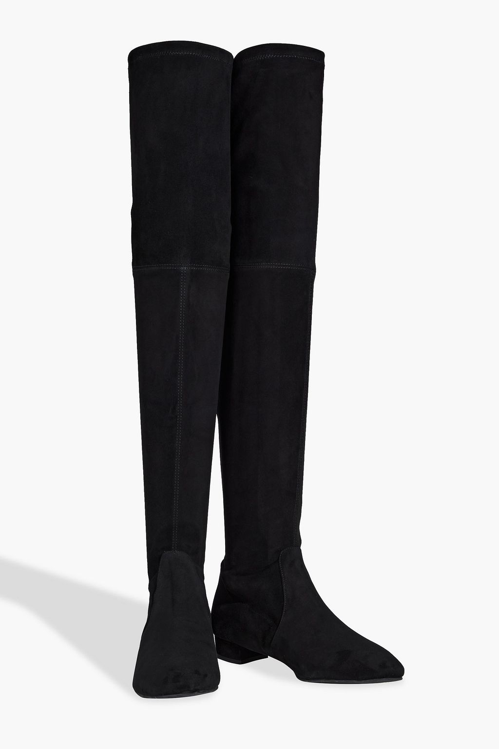STUART WEITZMAN Genna 25 stretch-suede over-the-knee boots