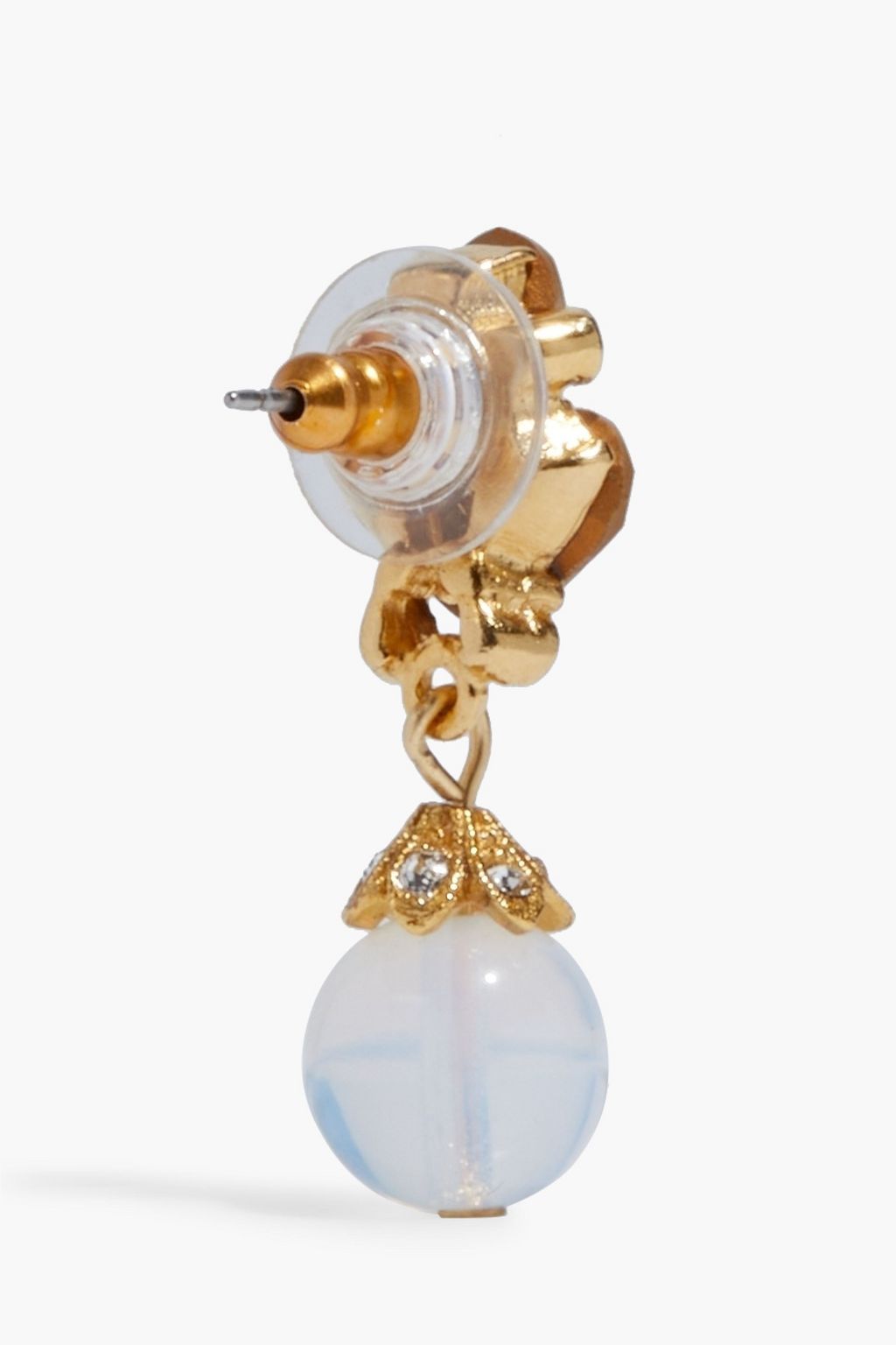 BEN-AMUN 24-karat gold-plated, stone and crystal earrings