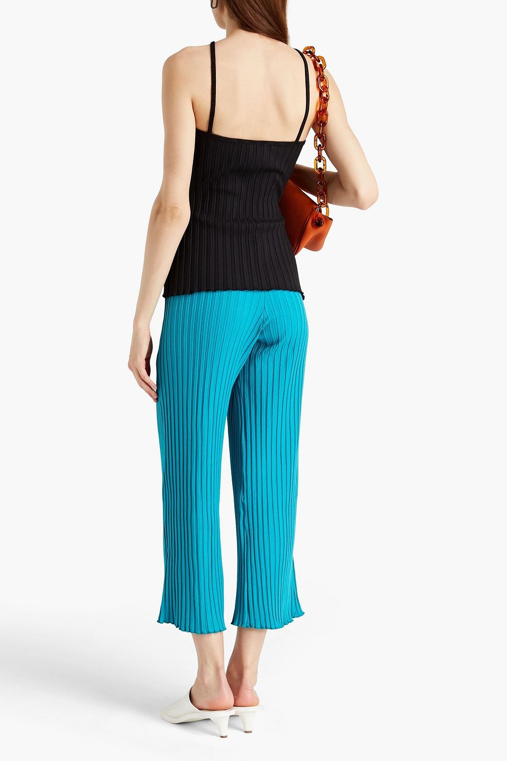 SIMON MILLER Axel ribbed stretch-micro modal top