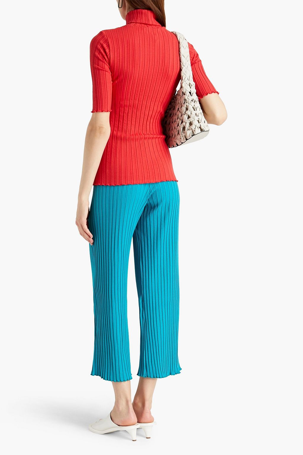 SIMON MILLER Mack ribbed stretch-micro modal turtleneck top