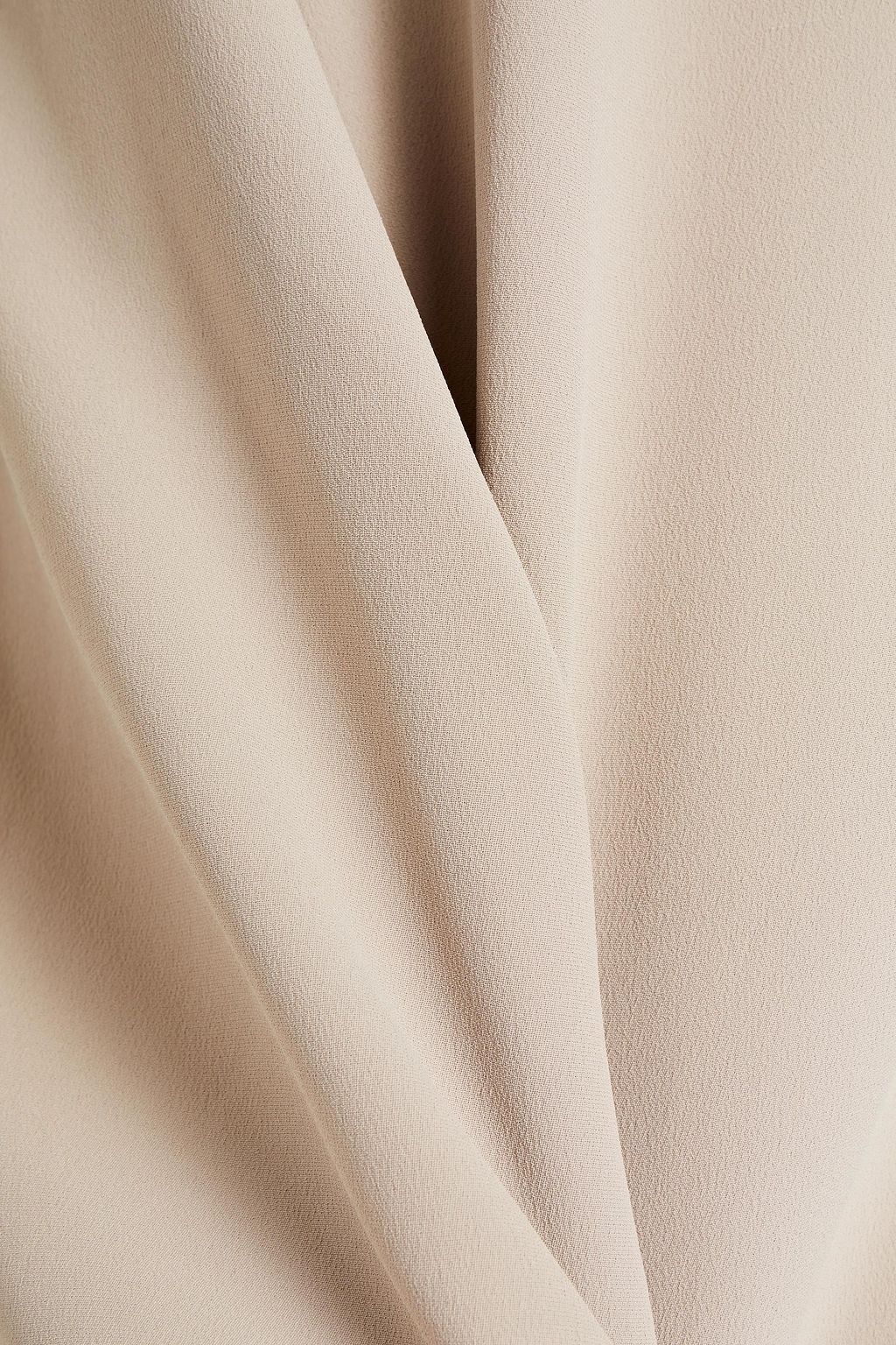 BRUNELLO CUCINELLI Bead-embellished draped crepe midi dress