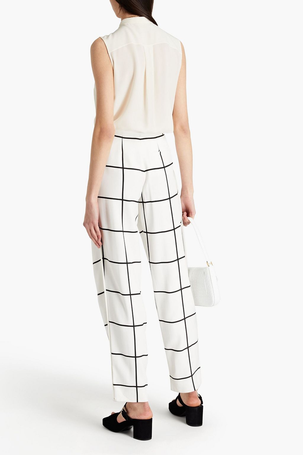 CHLOÉ Ruffled silk crepe de chine top