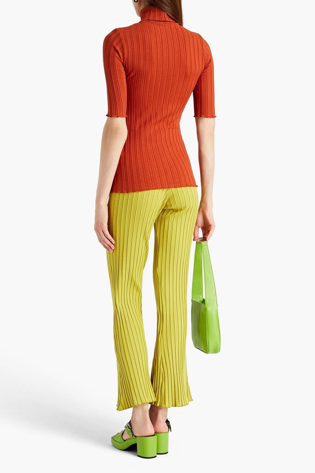 SIMON MILLER Mack ribbed stretch-micro modal turtleneck top