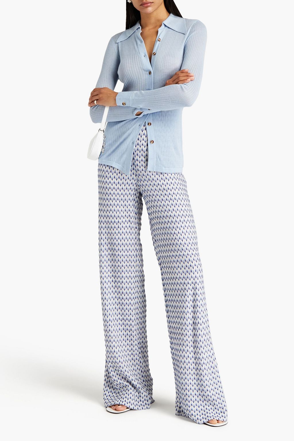 MISSONI Crochet-knit wide-leg pants